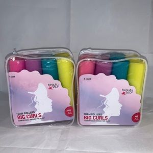 2 Pack Beauty 360 XL Big Curls Foam Rollers